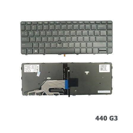 HP ProBook 450 G0 G1 G2 440 G3 G4 US Keyboard with Frame