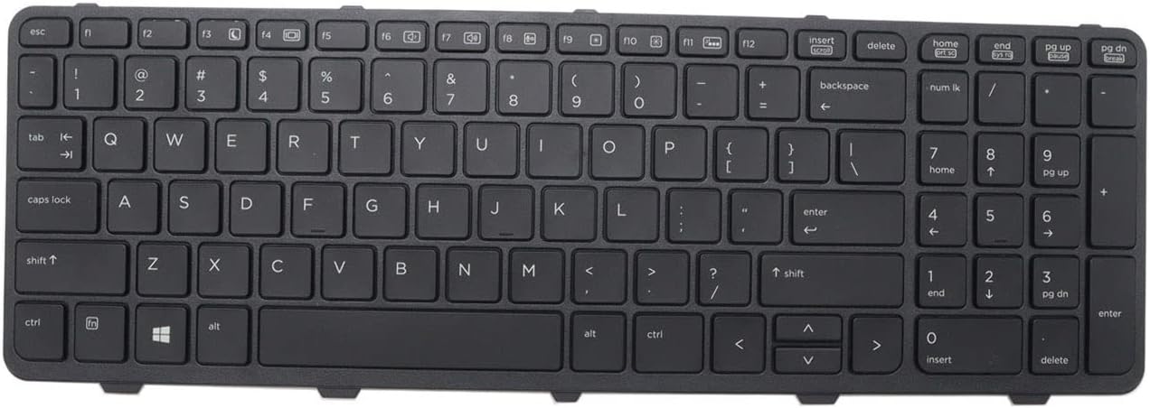 HP ProBook 650 G1 655 G1 Keyboard US Layout with Frame Black