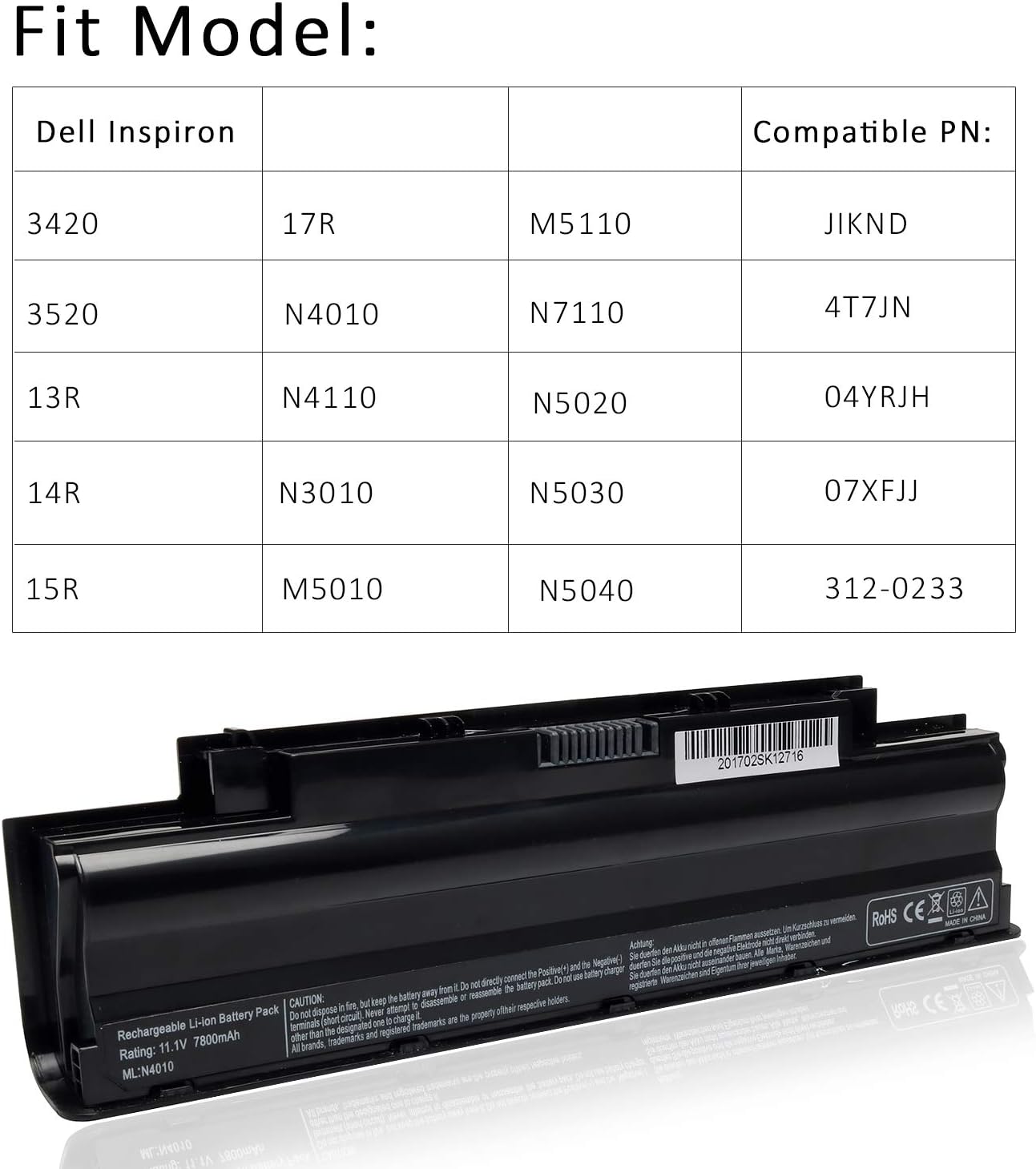 Battery Dell Inspiron 3420