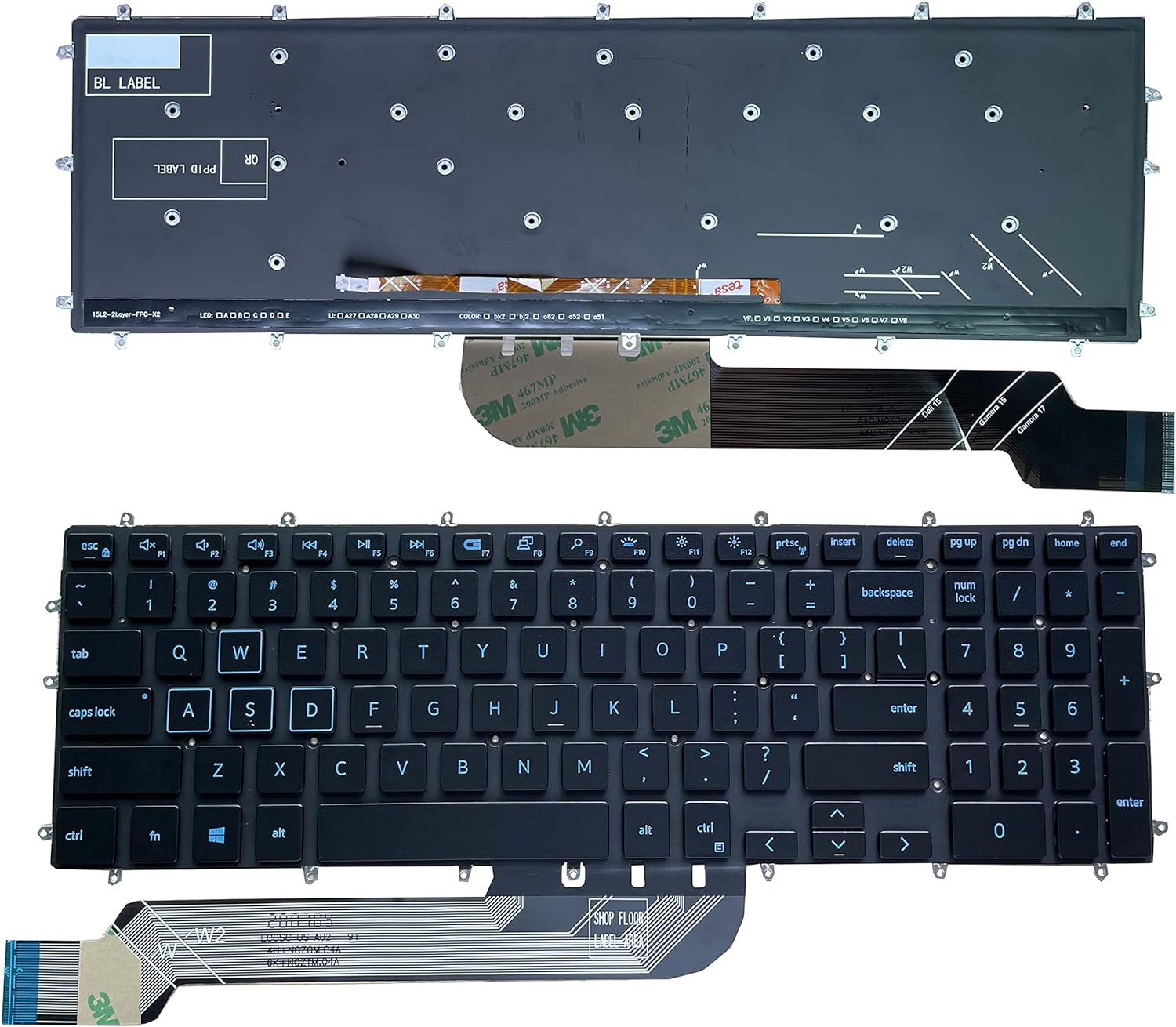 keyboard DELL Inspiron 3583 3584 3585 3593 3595 Original