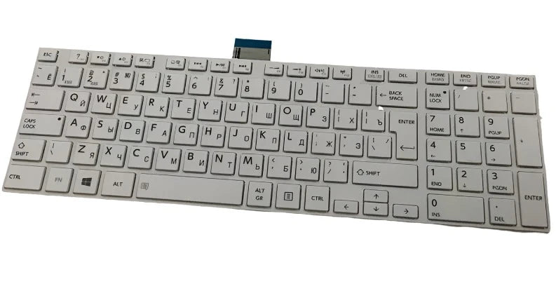 Keyboard Toshiba Satellite C850 C855 L850 White