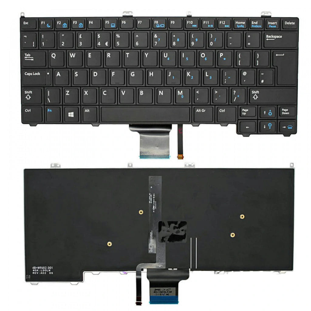 Keyboard Dell Latitude E7240-E7440 | W/o Backlit (Black)