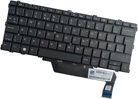HP EliteBook x360 1030 G2 G3 G4 Keyboard UK Layout Backlit Black