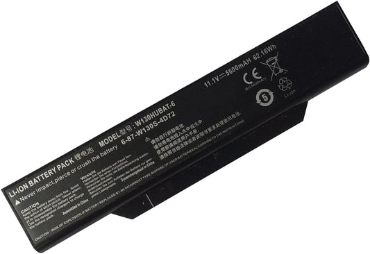 W130HUBAT-6 Laptop Battery Clevo W130EV W130HU  6 Cell