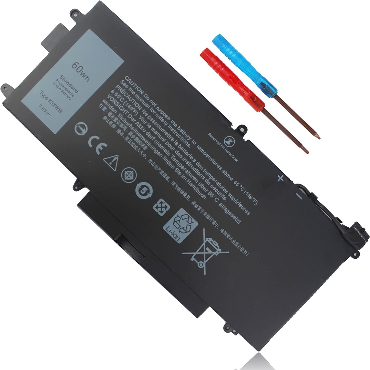 K5XWW  Battery Dell 5289 7390 7389 4 Cell 