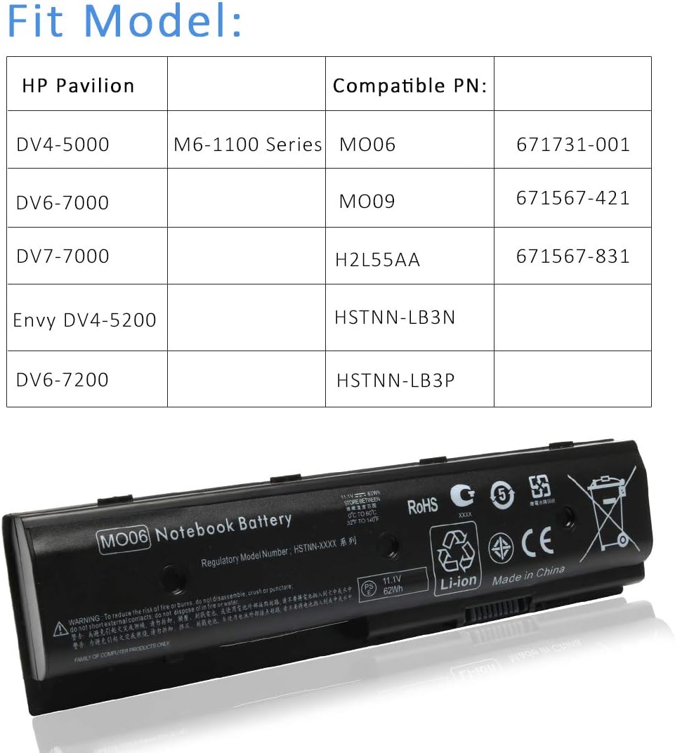 Battery HP Pavilion DV4-5000 