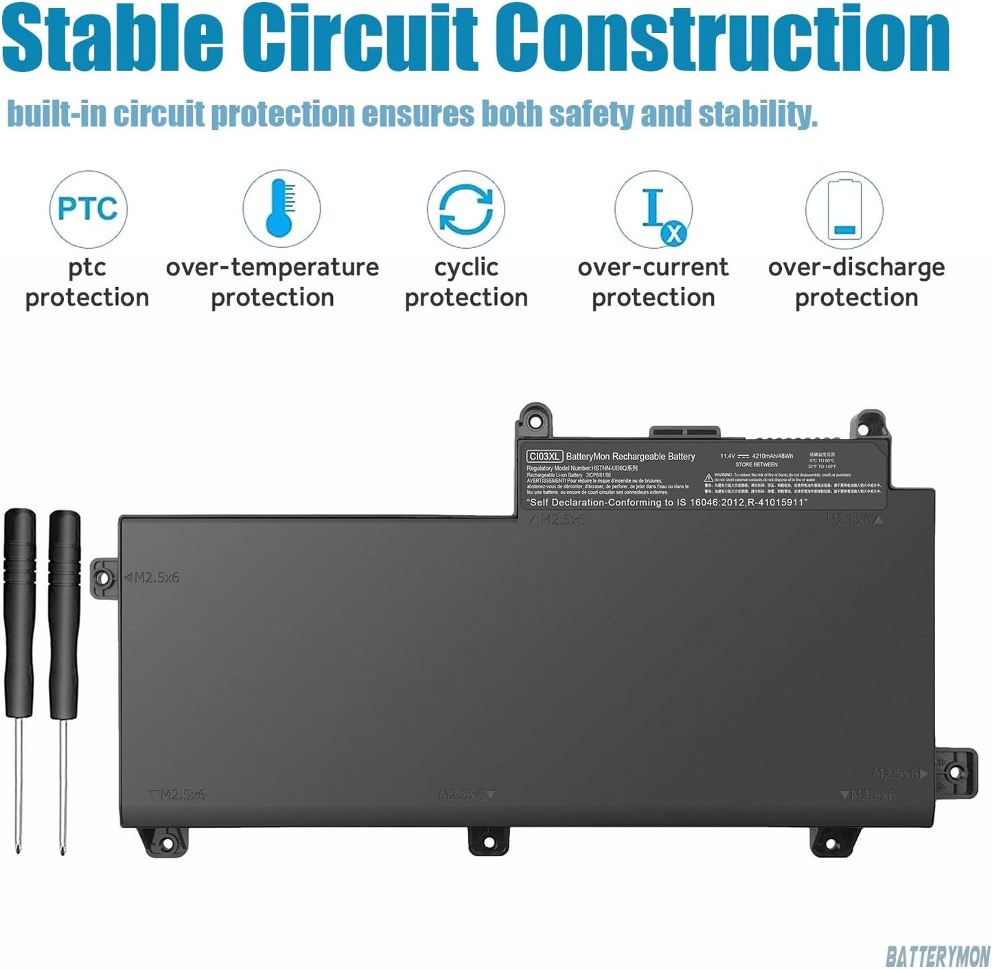 CI03 CI03XL Battery