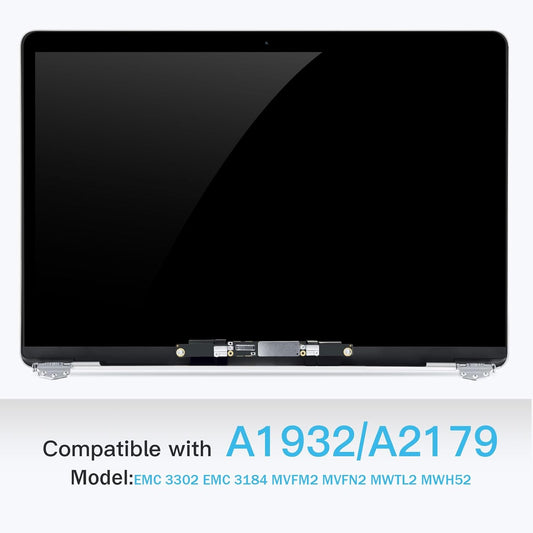 13.3" Retina LCD Screen Replacement for MacBook Air A1932 2019 / A2179 2020 | EMC 3184 3302 | Full Display Assembly