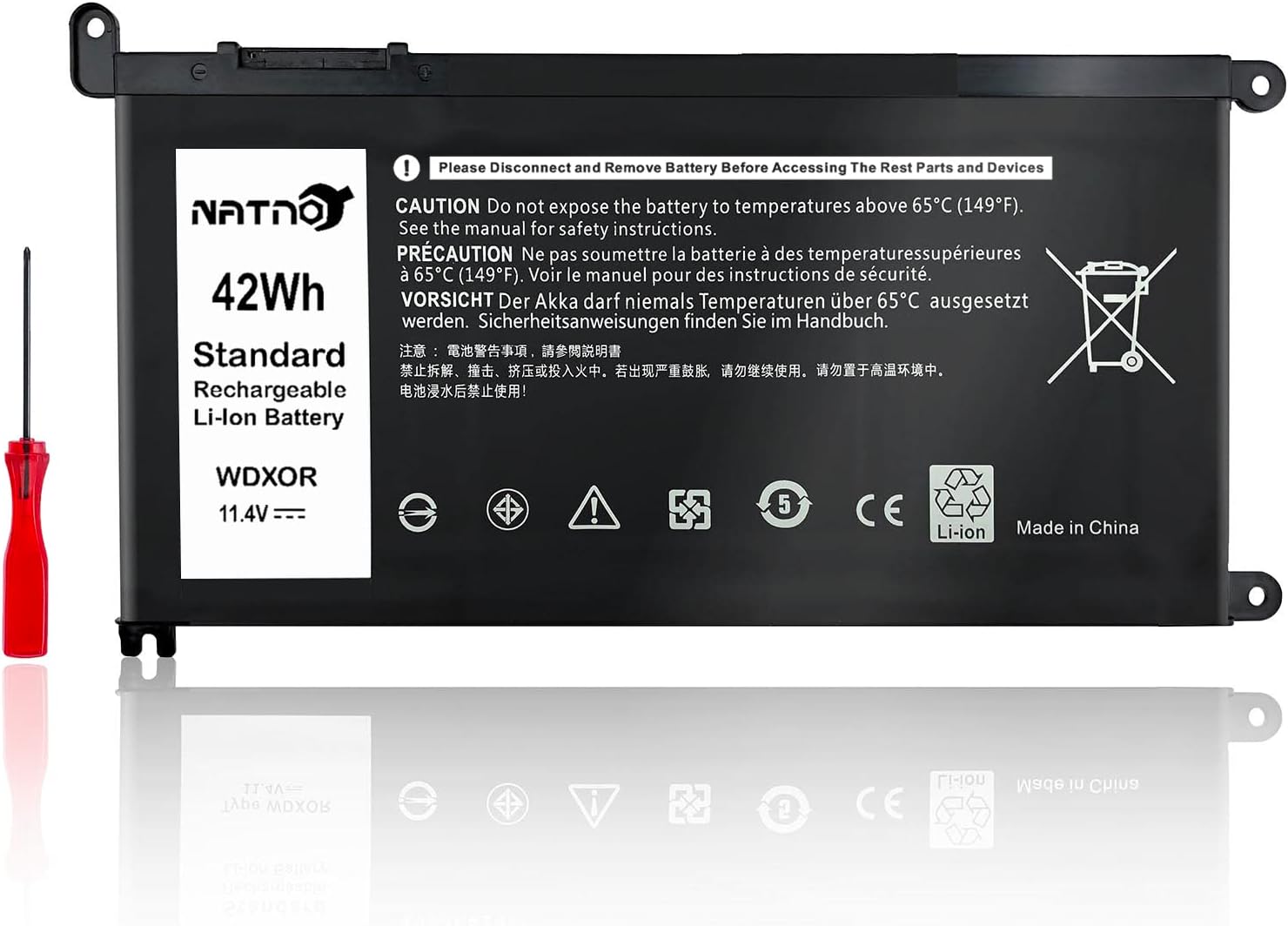 Battery Dell Inspiron N5567 N5568 N7569 WDX0R | ORG