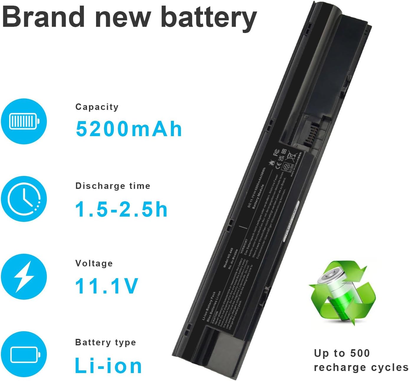 Battery HP Elitebook 2560p