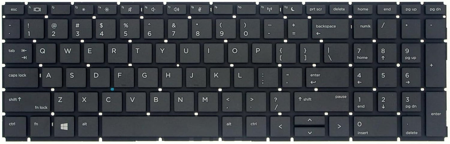 HP ProBook 450 G6 G7 455 G6 G7 Keyboard US Layout Black No Backlit
