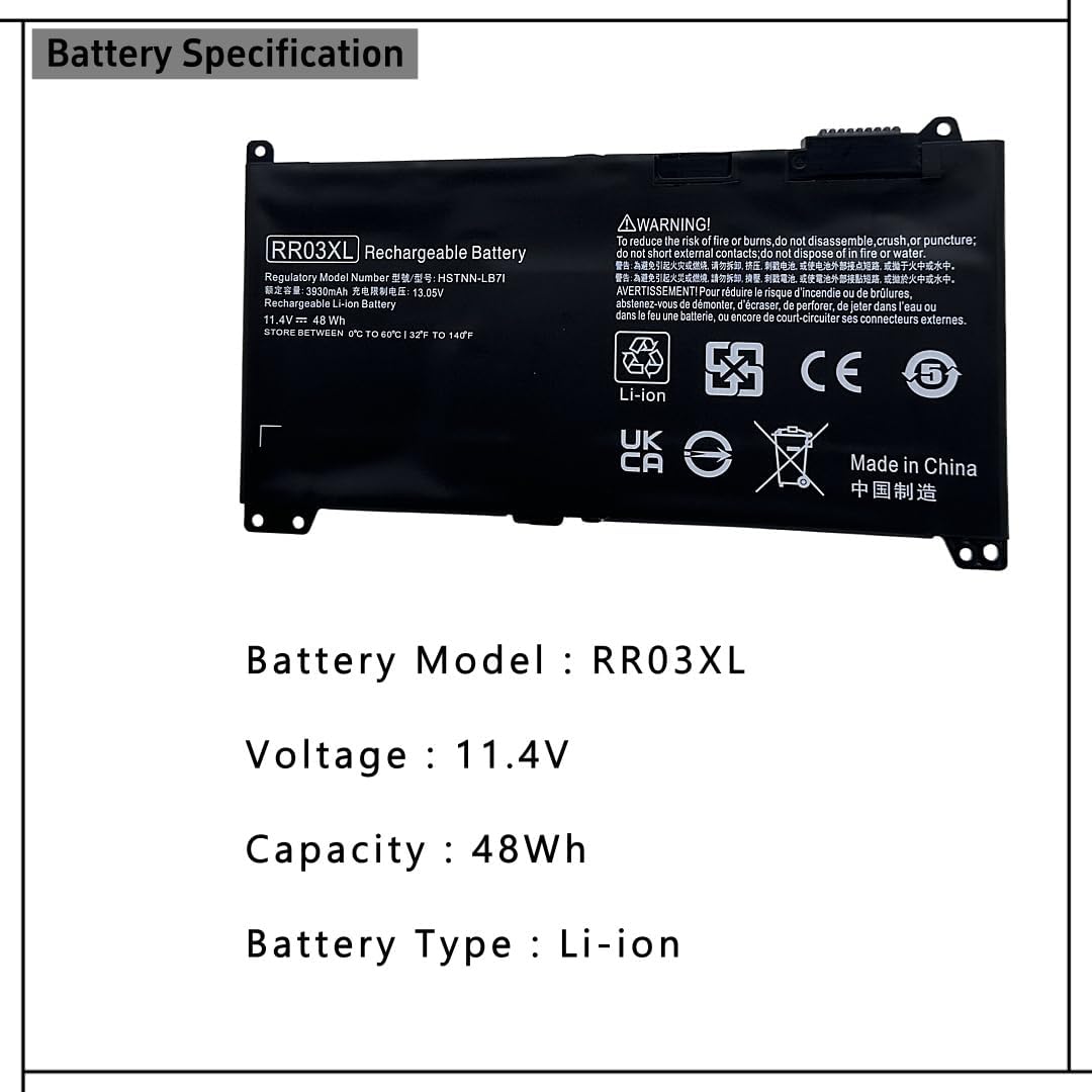 RR03XL  Battery 