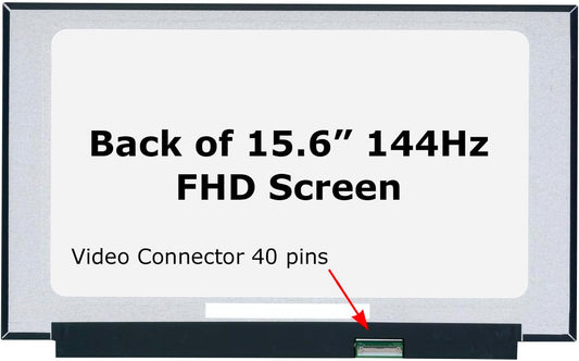 15.6" FHD 144Hz IPS Slim LED Screen | NV156FHM-NX1 V8.1 | 40-Pin