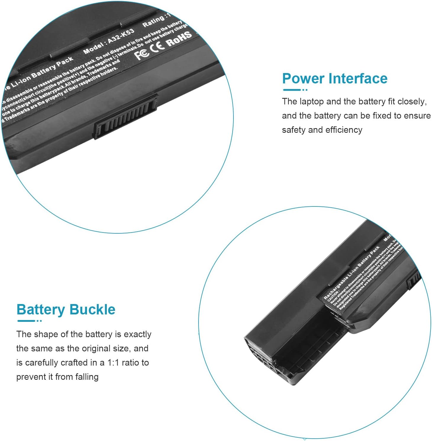 Battery Asus K53 A53 X53 