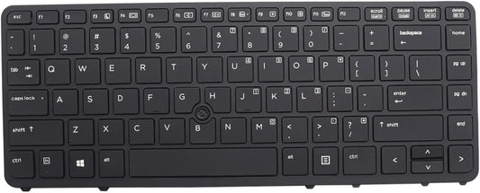 HP EliteBook 840 G1 G2 850 G1 Keyboard US Backlit with Frame Black