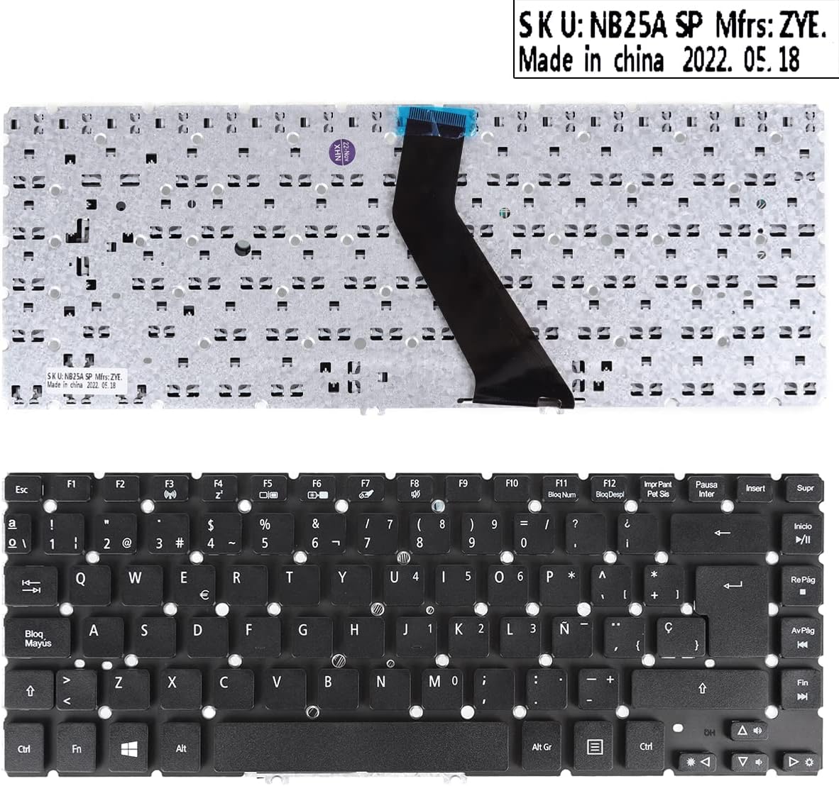 Keyboard Acer Aspire V5-471 V5-431 M5-483