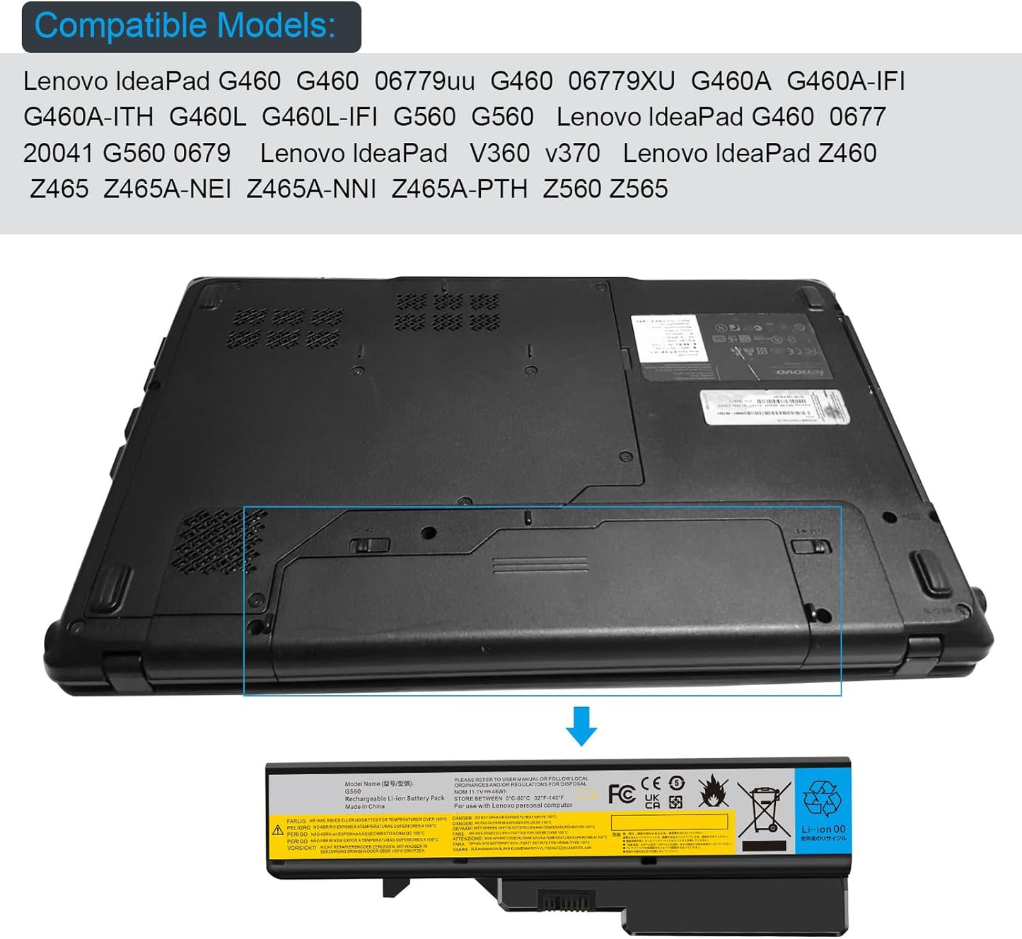 Battery Lenovo G460