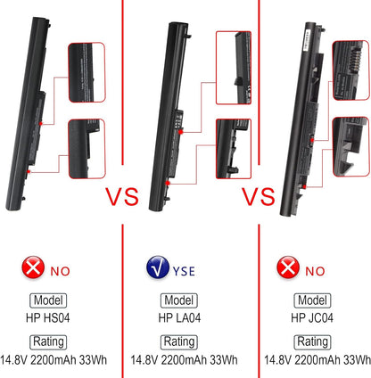 Laptop Battery LA04 HP Pavilion 14 15 4 Cell Black