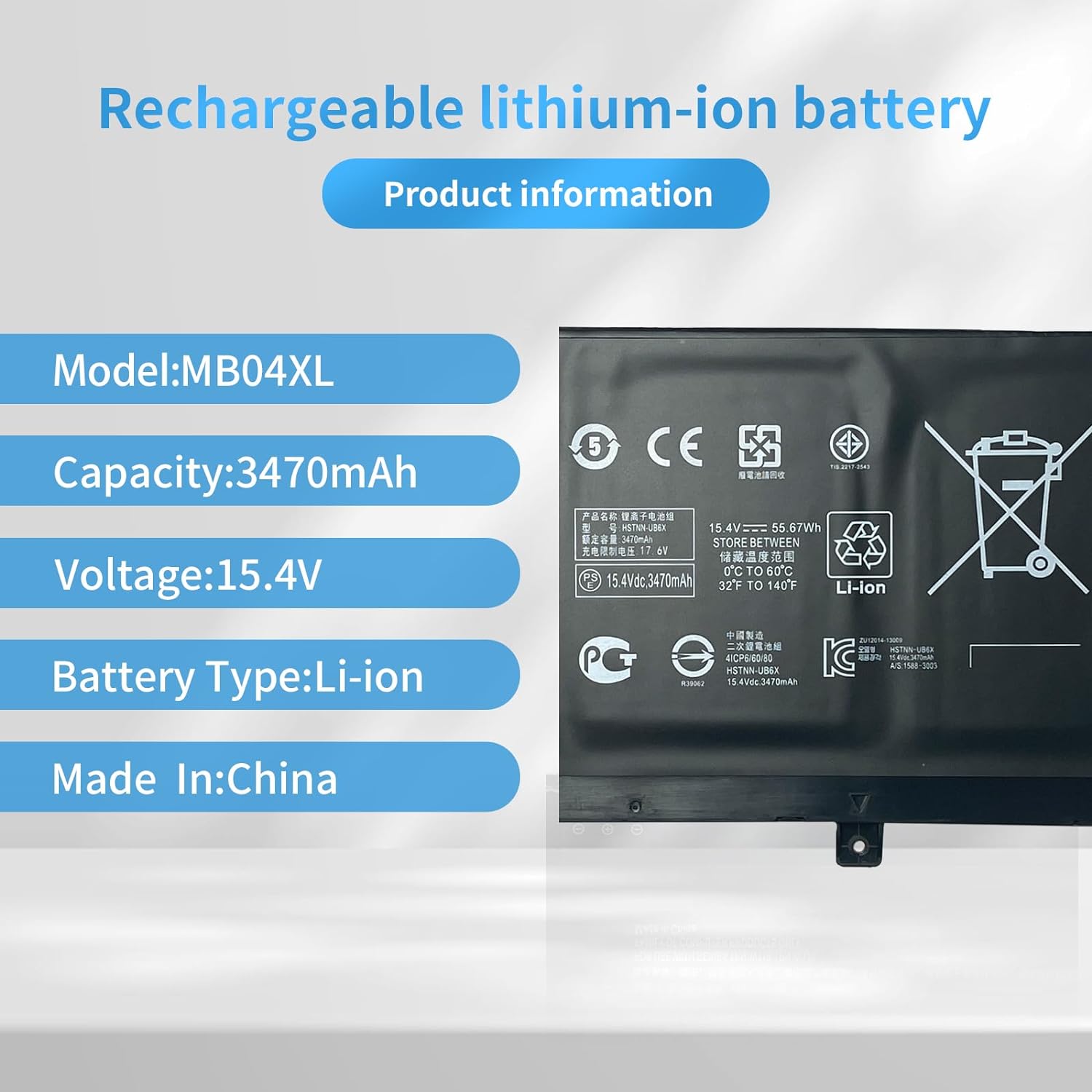 MB04XL Battery