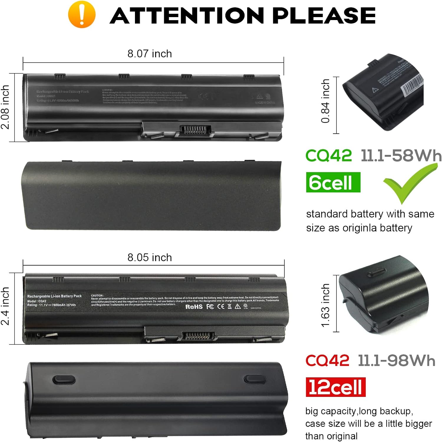 Battery HP Compaq CQ42