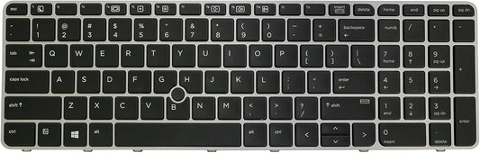 HP EliteBook 850 G3 G4 755 G3 G4 Keyboard US Silver Frame  Backlight