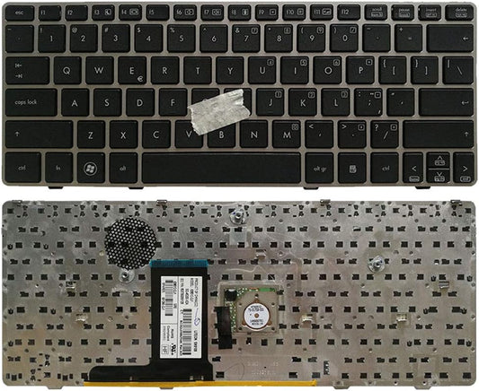 HP EliteBook 2560P 2570P Keyboard US Layout with Frame Small Enter