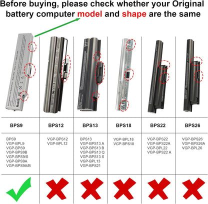 Battery Sony Vaio BPS9