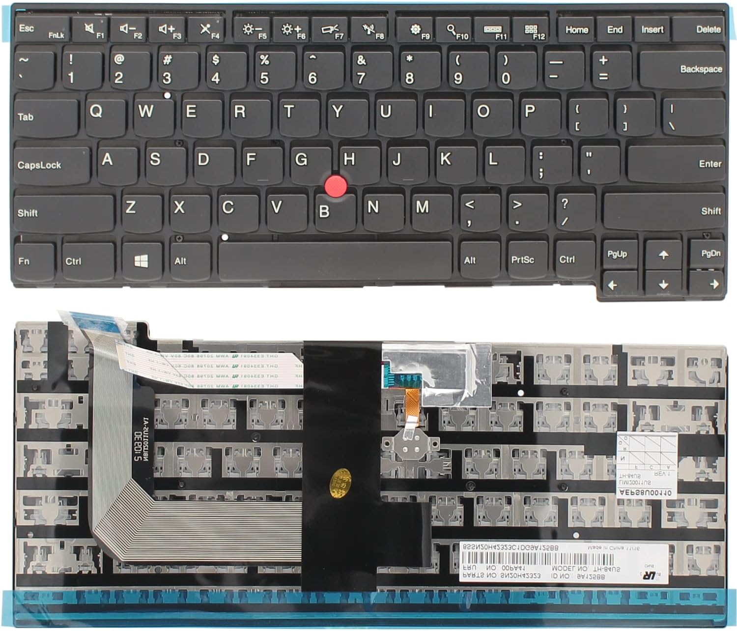 Lenovo ThinkPad T460s T470s Keyboard US Layout with Frame No Backlit