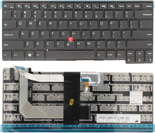 Lenovo ThinkPad T460s T470s Keyboard US Layout with Frame No Backlit