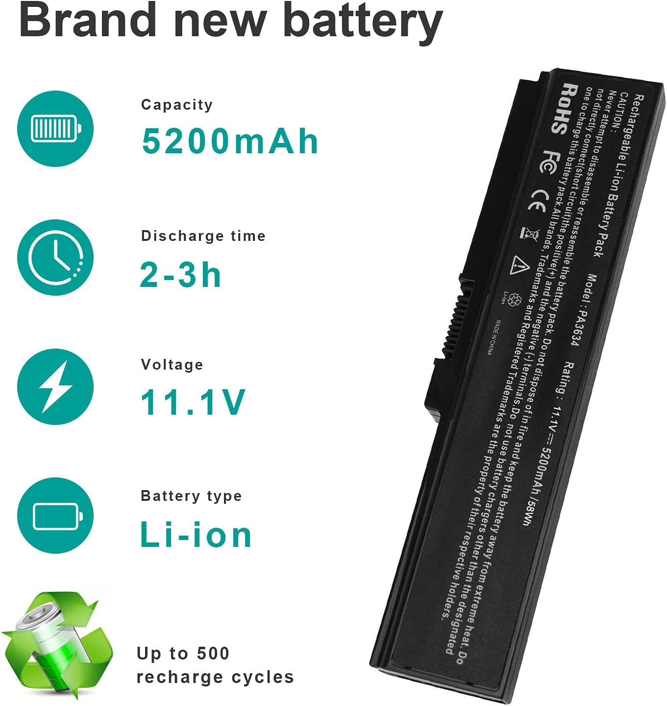 Battery Toshiba 3634 