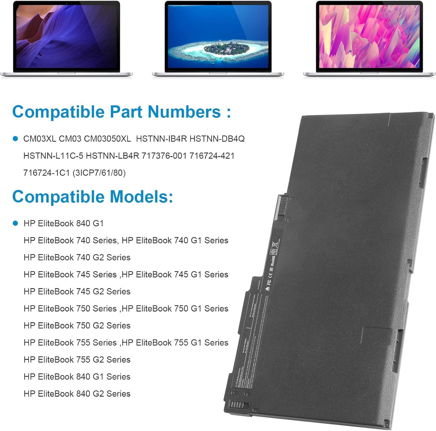 CM03XL Battery HP 