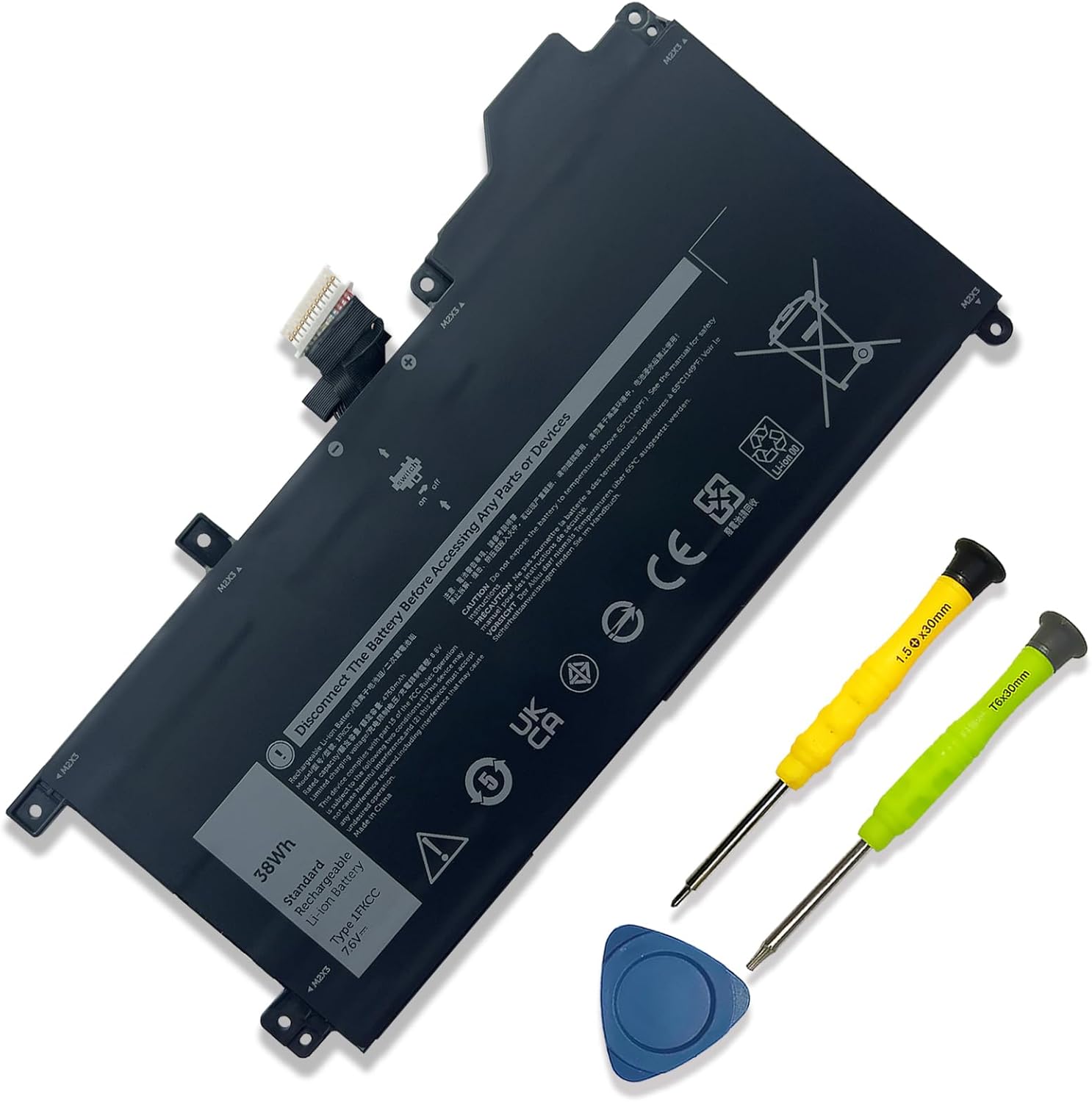 Battery Dell Latitude 7200  7210 2-in-1 1FKCC ORG