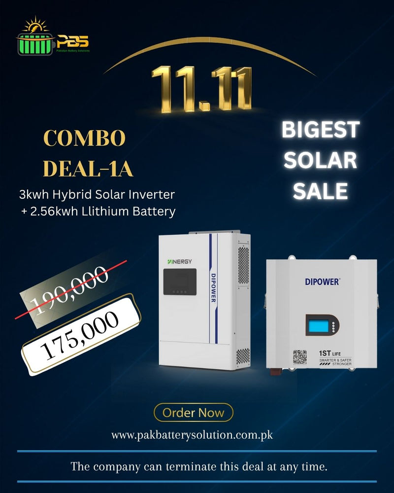 11.11  Deal 3kw  Hybrid battery + 2.56kw Inverter